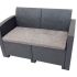 Диван двухместный Gardeck Arizona b:rattan, антрацит (2-х местная подушка)