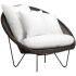 Кресло лаунж плетеное с подушками Janus et Cie Gigi II JNS/776-36-111/J-C-CUS