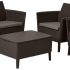 Комплект мебели Keter Салемо сет (Salemo set) коричневый