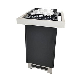 Печь для сауны Lang Kubo therm, 6 кВт, дополнительная сетка, поручни по трем сторонам фото
